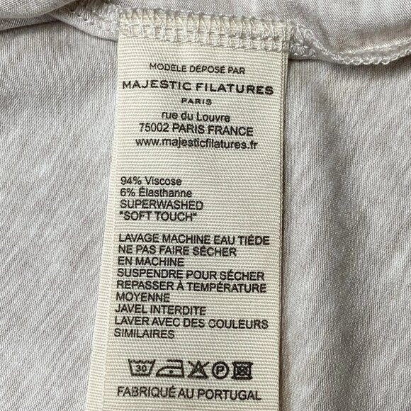 Majestic Filatures Women’s Soft Touch Open Cardigan – Ecru – Size M - Picture 9 of 9